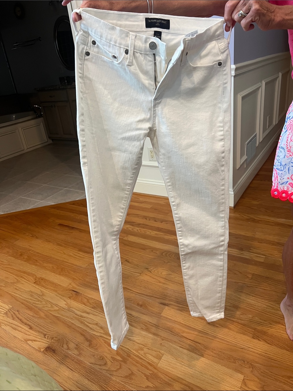 Banana Republic Off-White Skinny Jeans - Women's